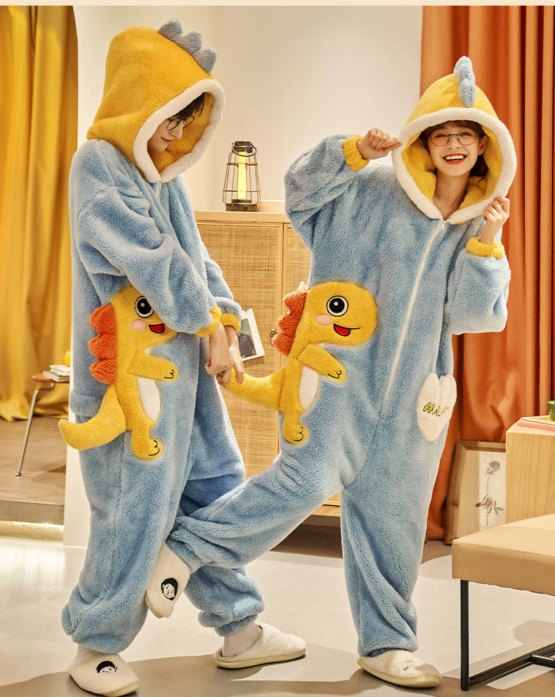 Kigurumi Cat Onesie Winter Warm Sleepwear