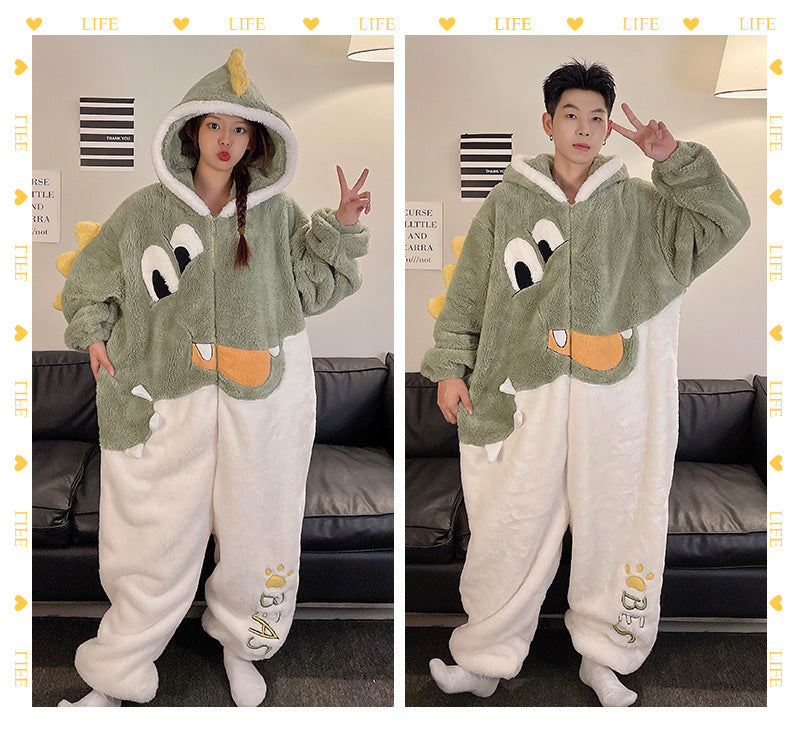 Kigurumi Cat Onesie Winter Warm Sleepwear