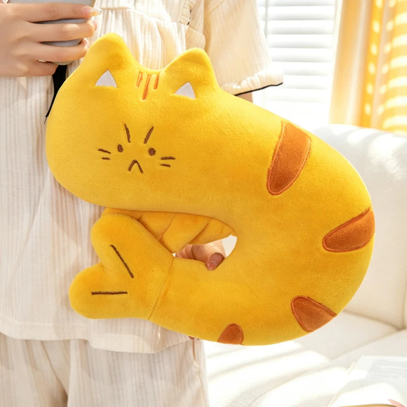 Shrimp Cat Plush Toys Nap Pillow