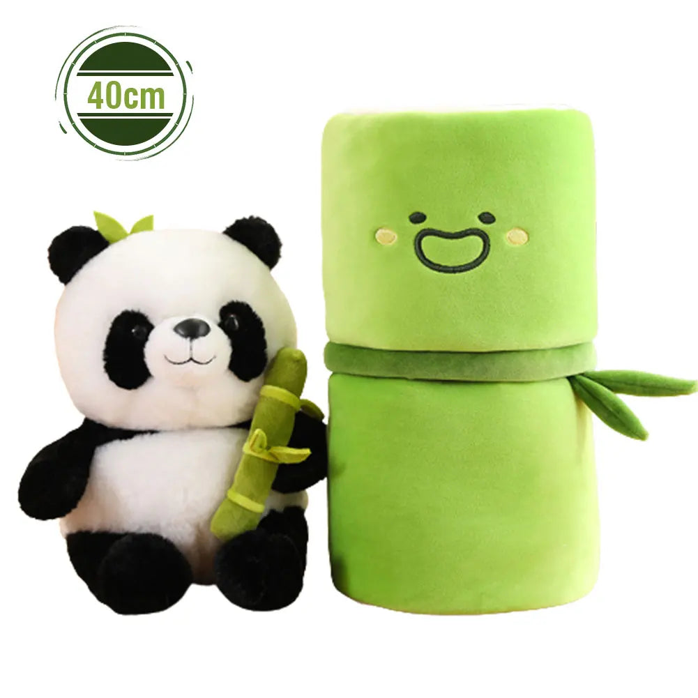 Panda & Bamboo Buddy Plush Set