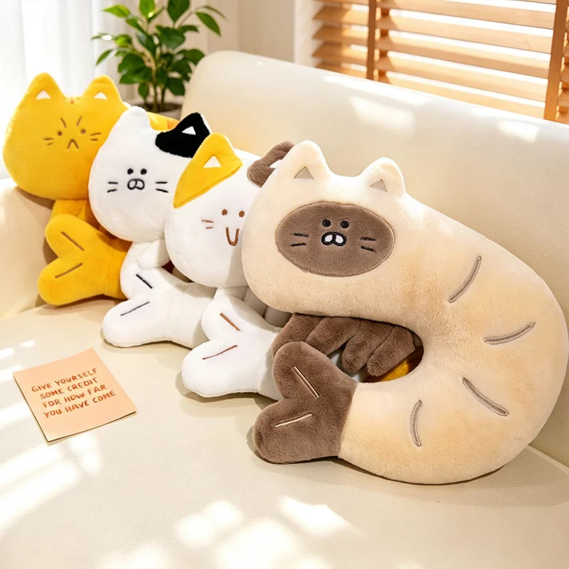 Shrimp Cat Plush Toys Nap Pillow