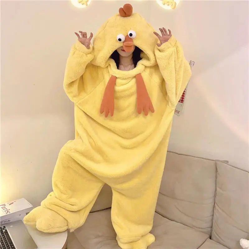 Silly Chicken Onesie Pajamas