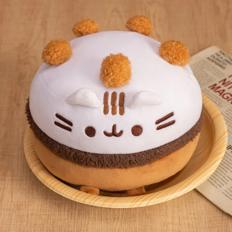 Ice Cream Bowl Kitten Plush Toys