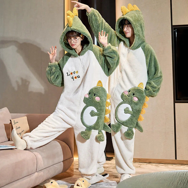 Kigurumi Cat Onesie Winter Warm Sleepwear