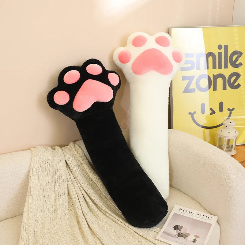 Cat's Paw Long Plush Throw Pillow