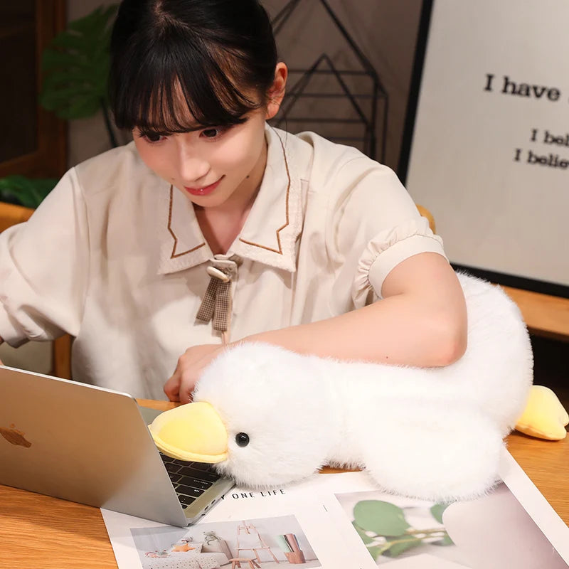 Down Duck Plush Toy Soft Soothing Duck Pillow For Sleeping