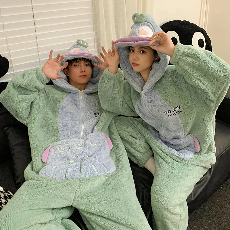Kigurumi Cat Onesie Winter Warm Sleepwear
