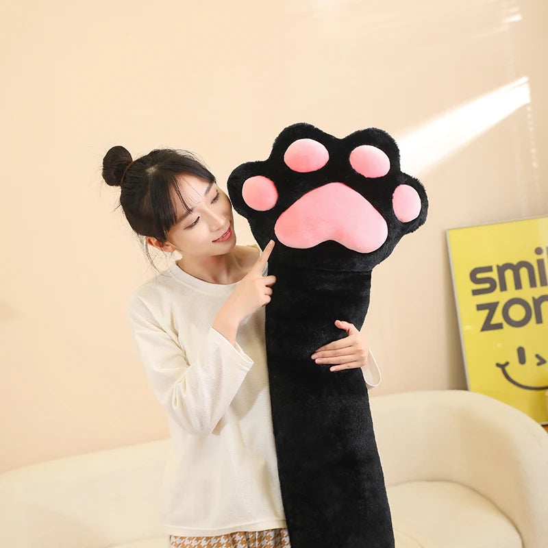 Cat's Paw Long Plush Throw Pillow