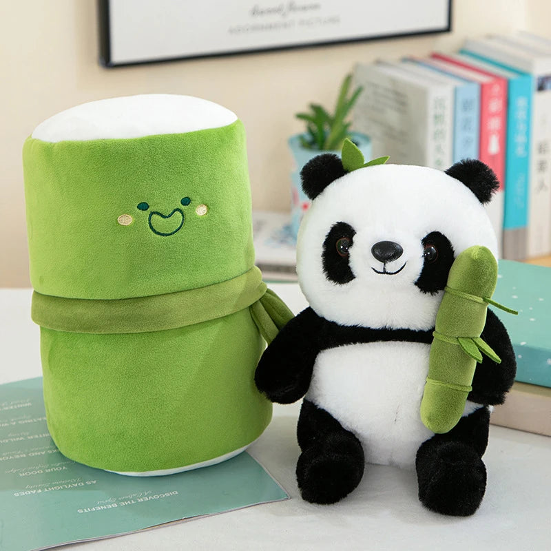 Panda & Bamboo Buddy Plush Set