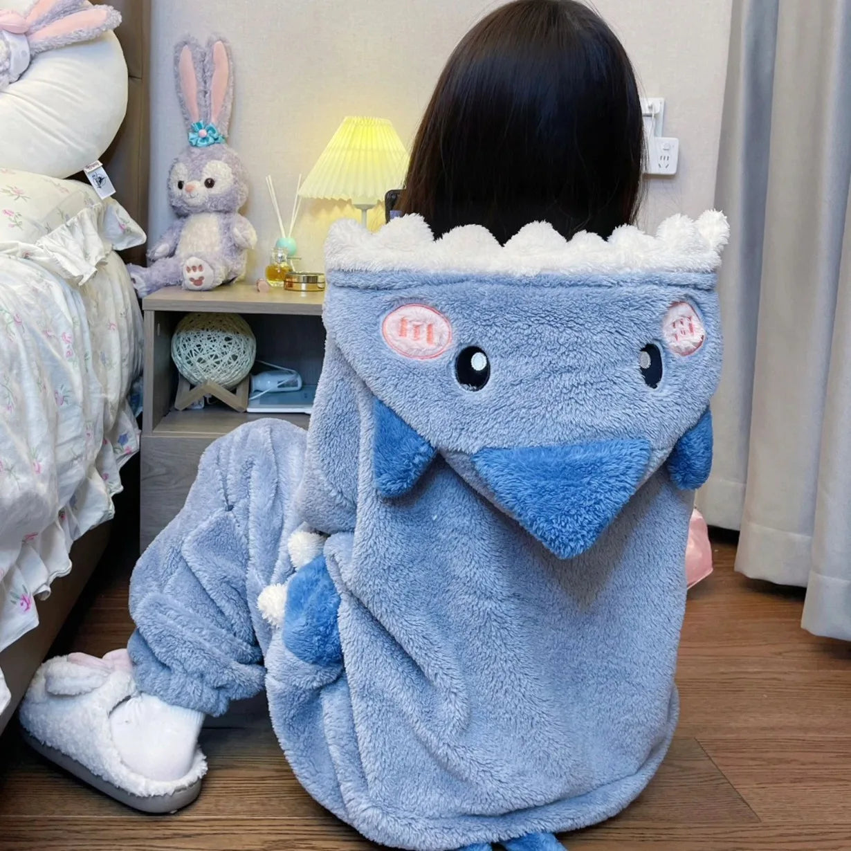 Shark Onesie - Cozy Hooded Sleepwear
