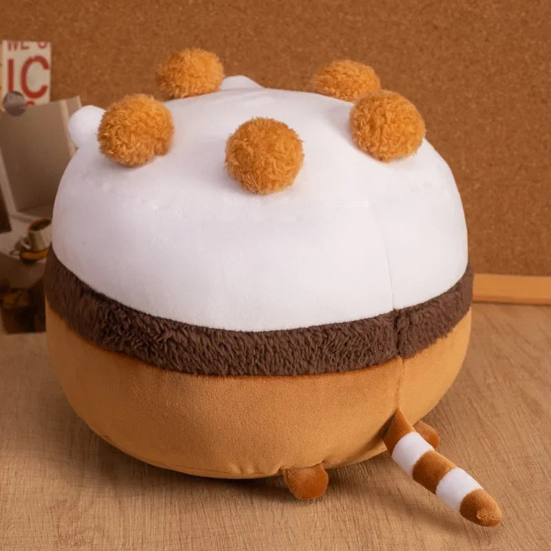 Ice Cream Bowl Kitten Plush Toys