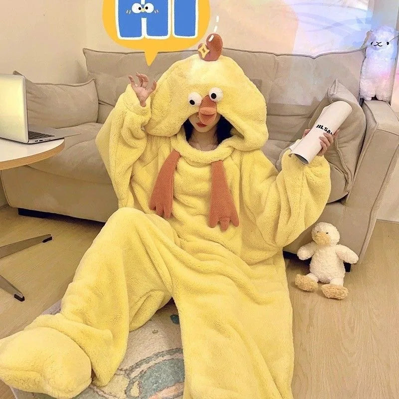 Silly Chicken Onesie Pajamas