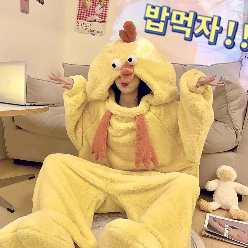 Silly Chicken Onesie Pajamas