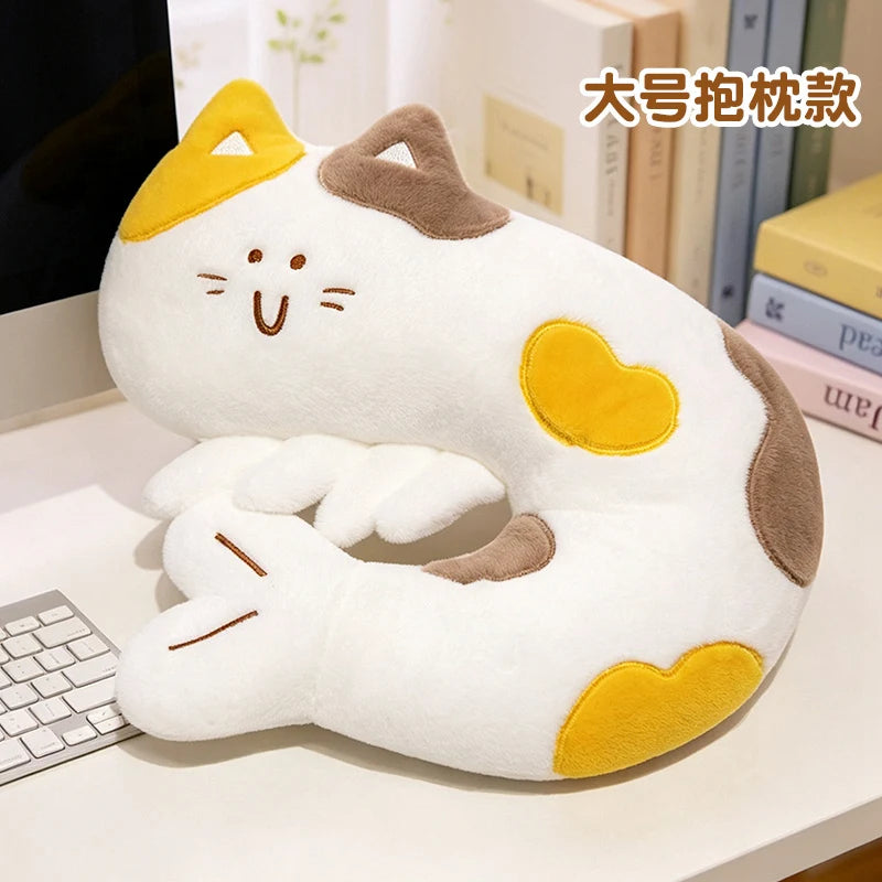 Shrimp Cat Plush Toys Nap Pillow