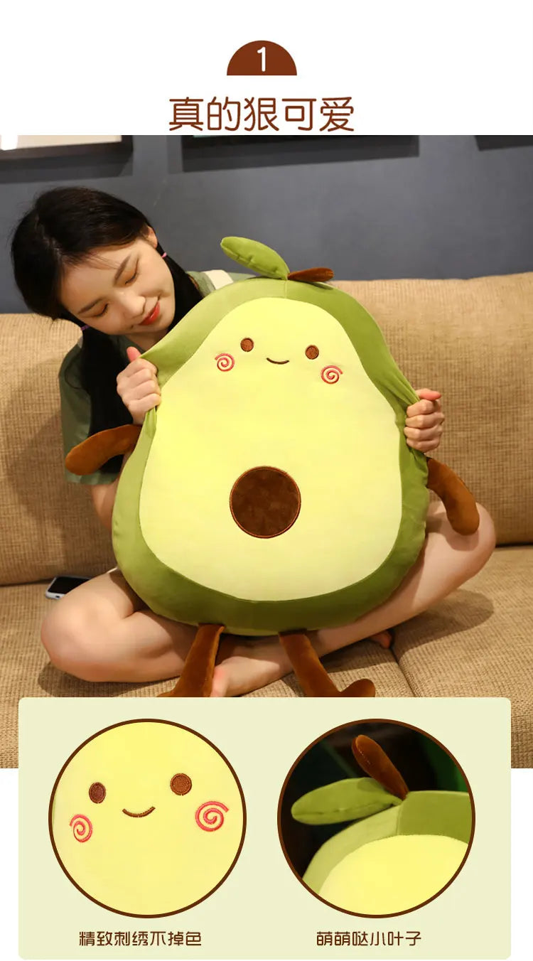 Giant Avocado Cuddle Pillow