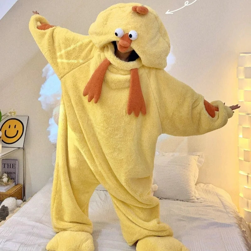 Silly Chicken Onesie Pajamas
