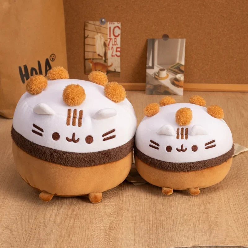 Ice Cream Bowl Kitten Plush Toys
