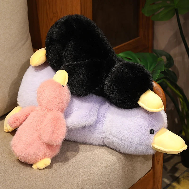 Down Duck Plush Toy Soft Soothing Duck Pillow For Sleeping