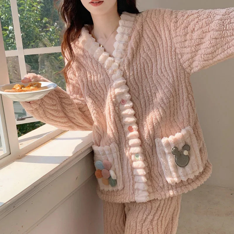 DreamyDew Flannel Lounge Set