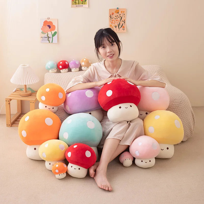 Rainbow Mushroom Plush