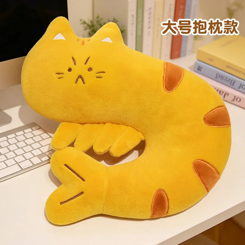 Shrimp Cat Plush Toys Nap Pillow