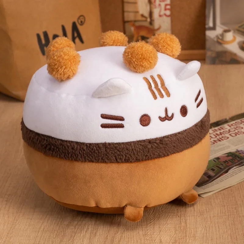 Ice Cream Bowl Kitten Plush Toys