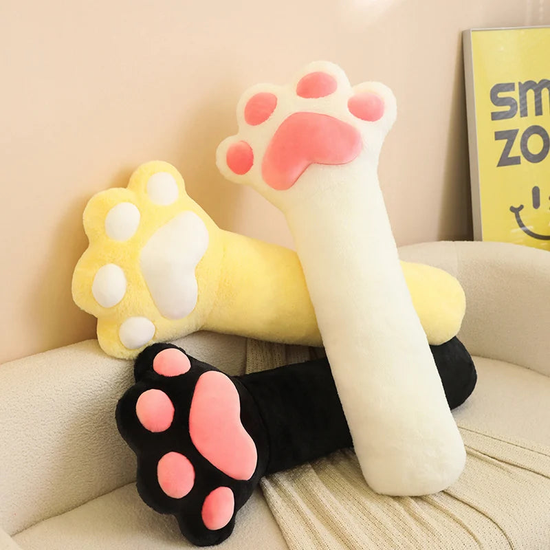 Cat's Paw Long Plush Throw Pillow
