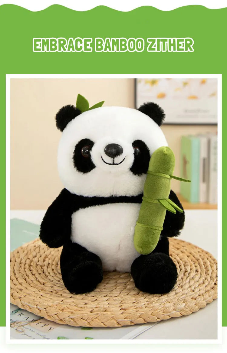 Panda & Bamboo Buddy Plush Set