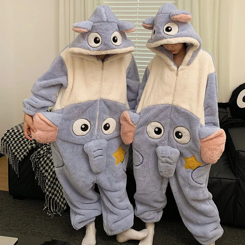 Kigurumi Cat Onesie Winter Warm Sleepwear