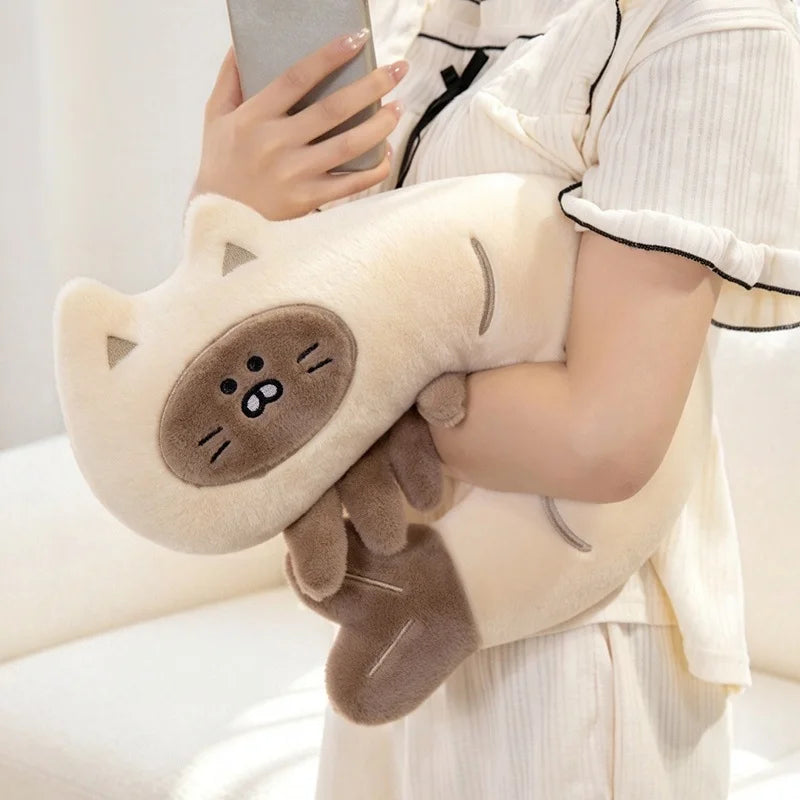Shrimp Cat Plush Toys Nap Pillow