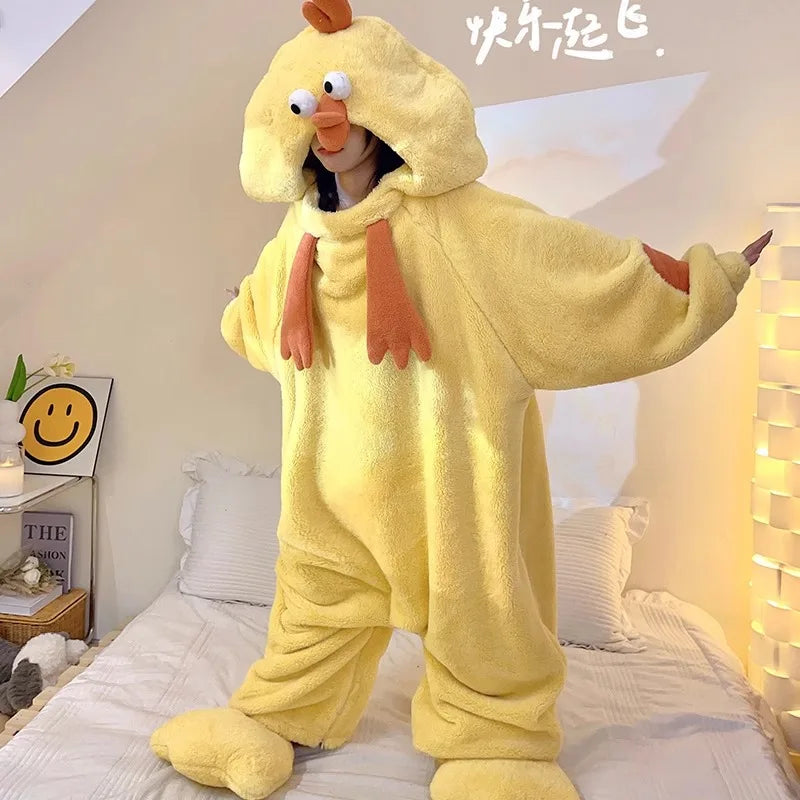 Silly Chicken Onesie Pajamas