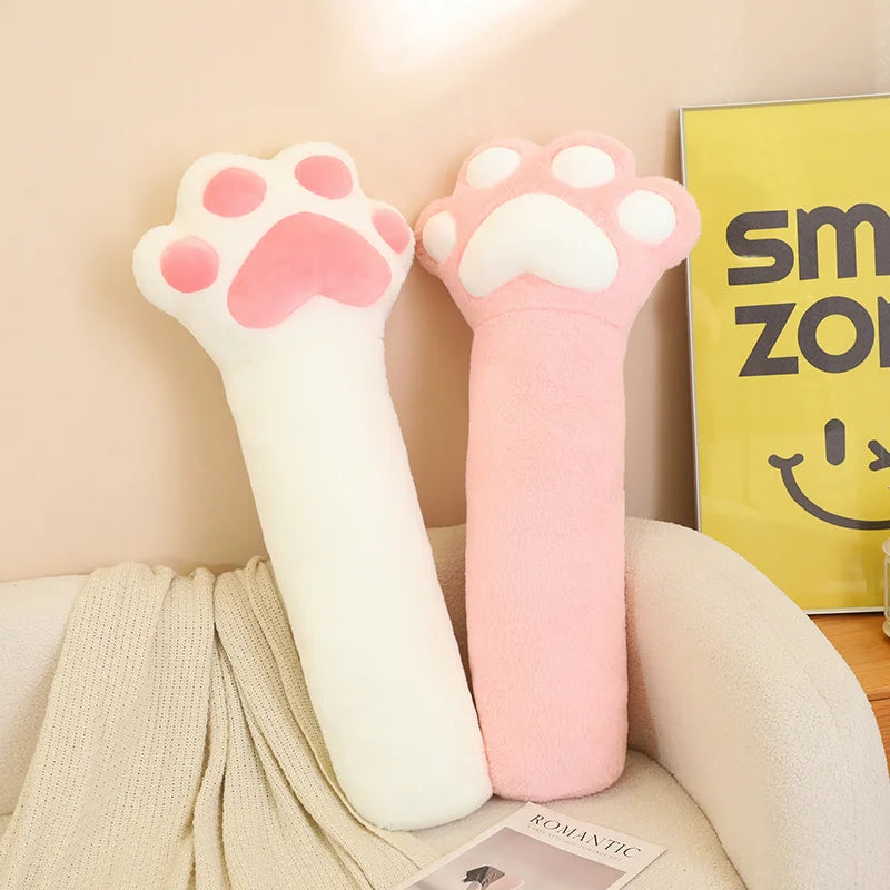 Cat's Paw Long Plush Throw Pillow