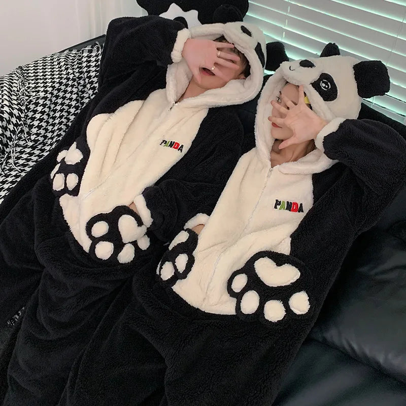 Kigurumi Cat Onesie Winter Warm Sleepwear