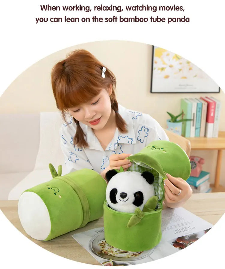 Panda & Bamboo Buddy Plush Set