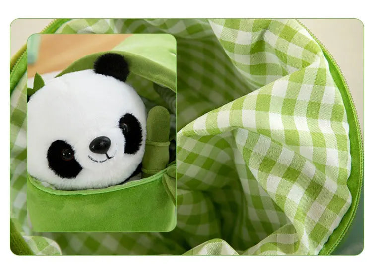 Panda & Bamboo Buddy Plush Set