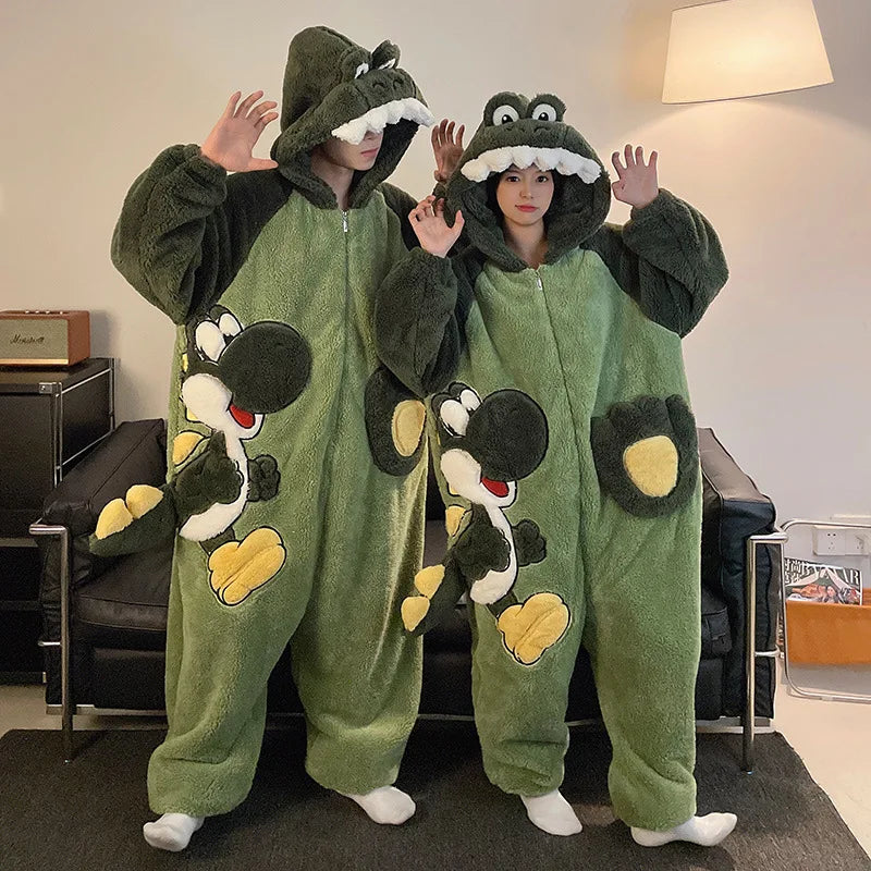 Kigurumi Cat Onesie Winter Warm Sleepwear