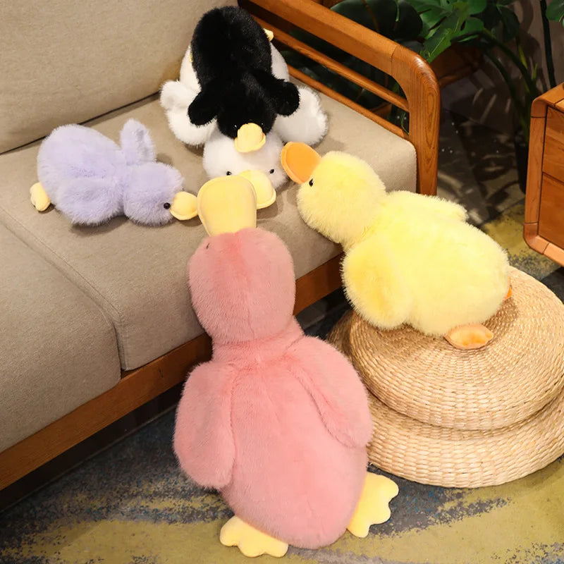 Down Duck Plush Toy Soft Soothing Duck Pillow For Sleeping