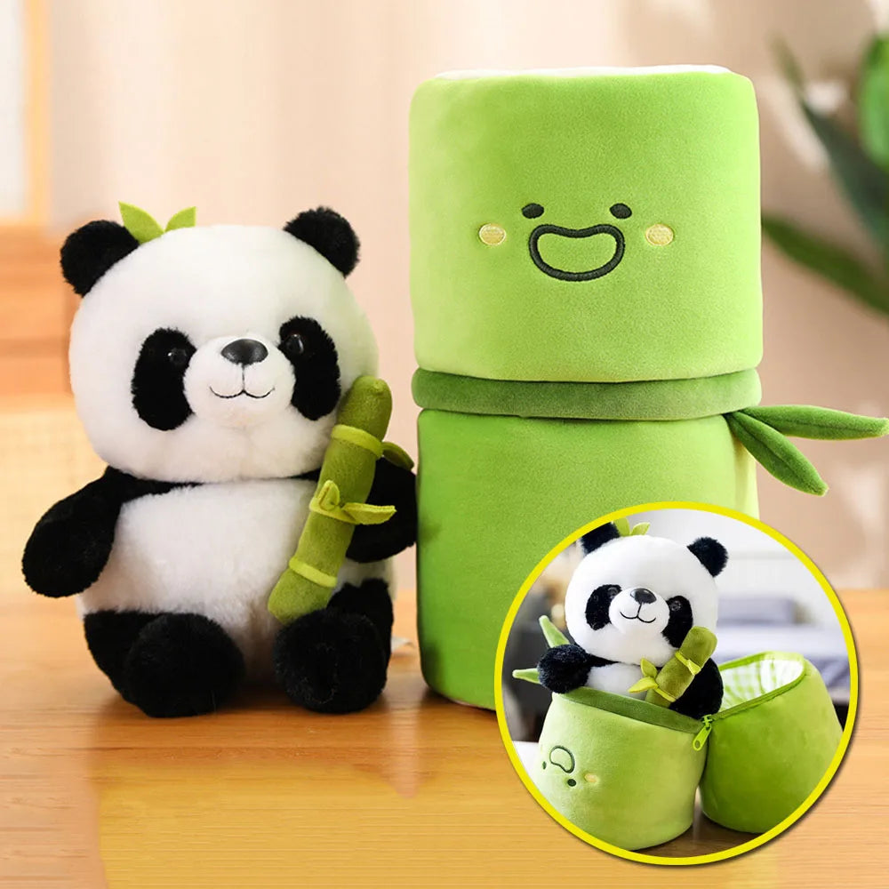 Panda & Bamboo Buddy Plush Set
