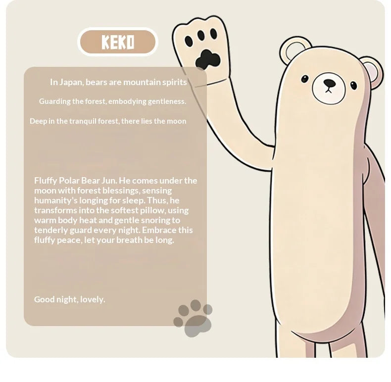 White Bear Lord Soothes Sleeping Pillow
