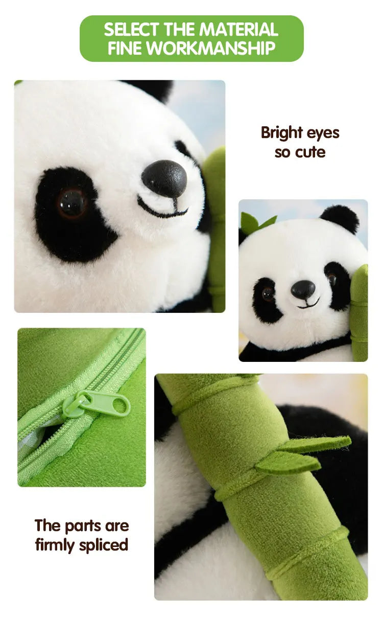 Panda & Bamboo Buddy Plush Set