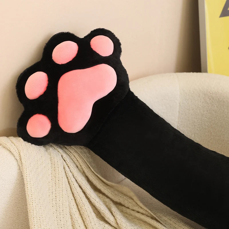 Cat's Paw Long Plush Throw Pillow