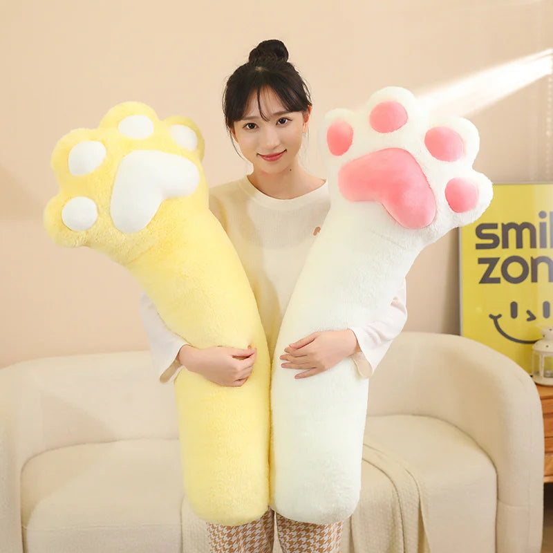Cat's Paw Long Plush Throw Pillow