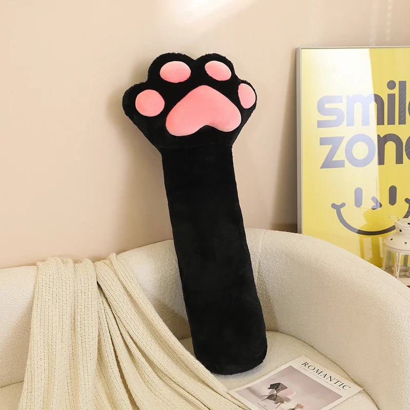 Cat's Paw Long Plush Throw Pillow