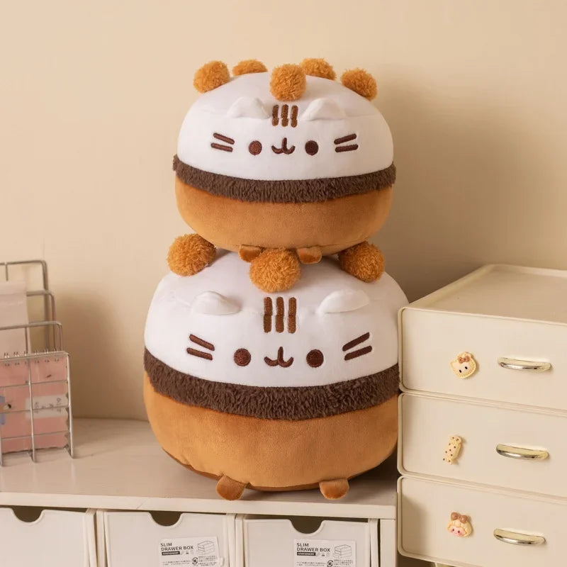 Ice Cream Bowl Kitten Plush Toys
