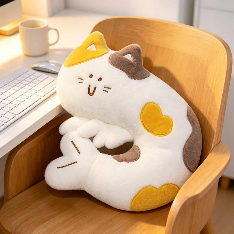 Shrimp Cat Plush Toys Nap Pillow