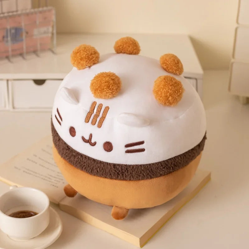 Ice Cream Bowl Kitten Plush Toys