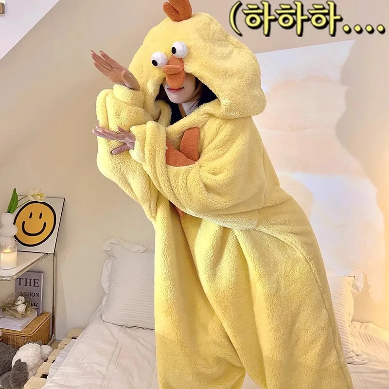 Silly Chicken Onesie Pajamas