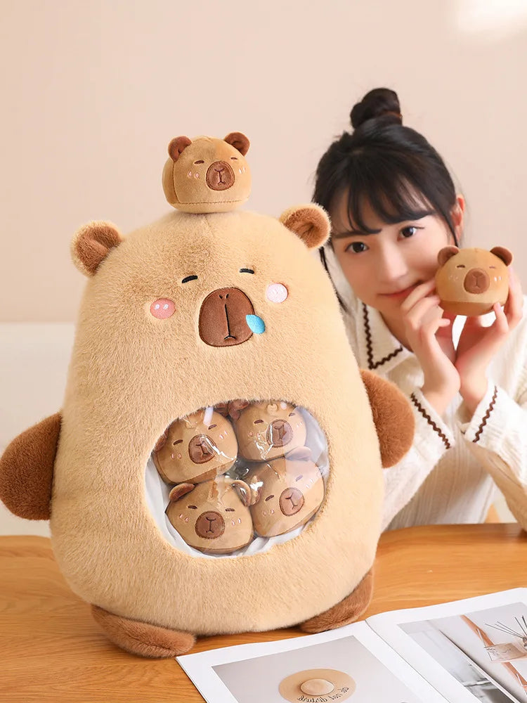 Six Balls Capybara Bag Cartoon