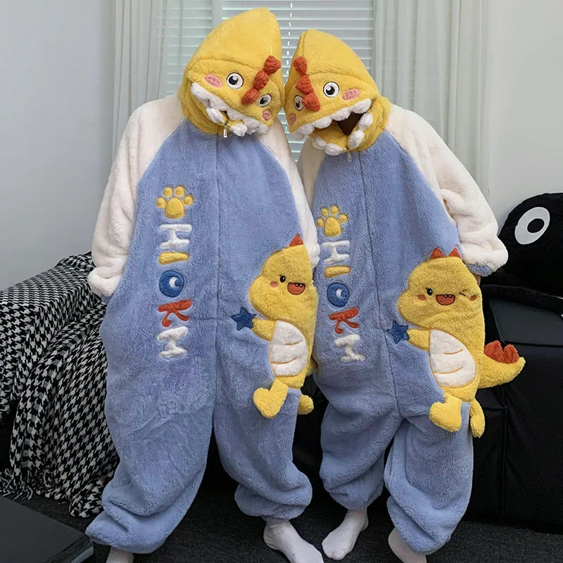 Kigurumi Cat Onesie Winter Warm Sleepwear