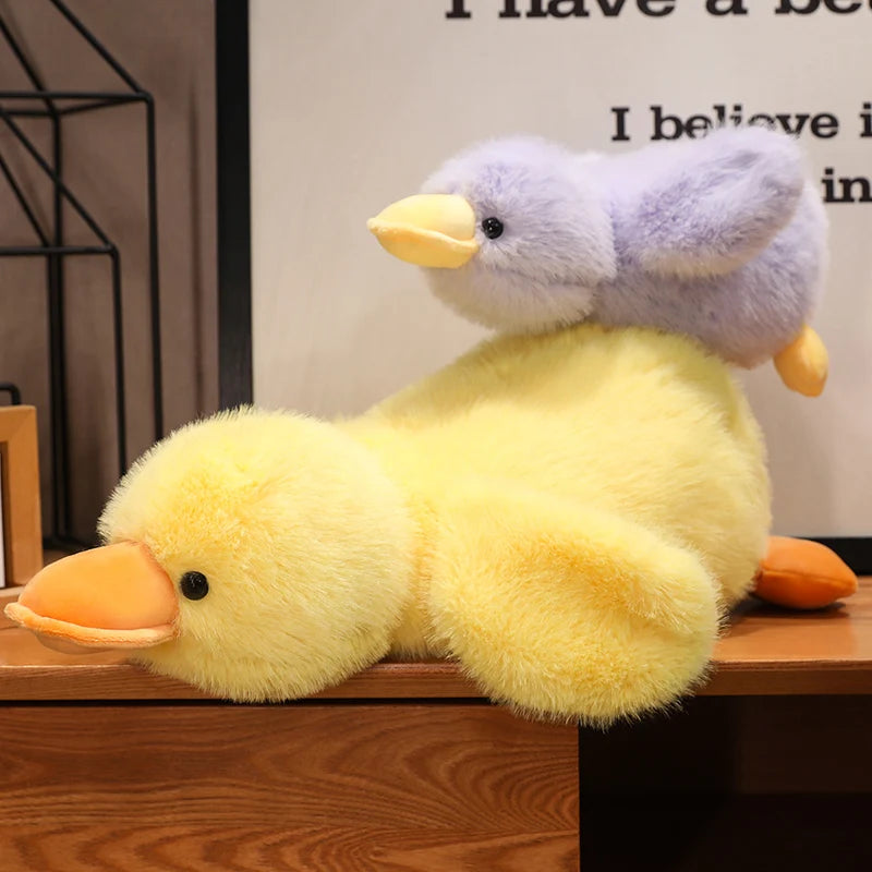 Down Duck Plush Toy Soft Soothing Duck Pillow For Sleeping